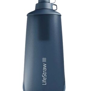 LifeStraw Peak Series Collapsible Squeeze Bottle - 1L - Mountain Blue